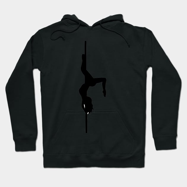 Pole Dancing Design Hoodie by Liniskop